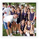 2003 - Hodonín - dorostenky: Jíravová, Štěpánková, Vyhnánková, Hlídková, Týřová, Sovová, Grecmanová, Závodníková, Antošová, trenér Cvoliga