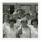 1979 - dorostenky (Veselá, Garajová, Machyniáková, Krečmanová, Semerádová, Suchá, Bartošová, Hyžová, korm. Sedláčková)